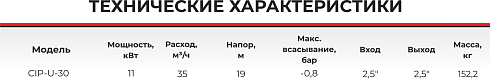 Самовсасывающий насос CIP-U-30-1