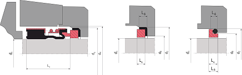 Торцевое уплотнение 2100S M 10 CAR/SIC/VITON в Москве фото