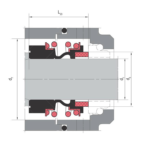 Торцевое уплотнение MG12-12 G60 BVPGG в Москве фото