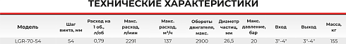 Шнековый насос с двумя винтами LGR 70-54