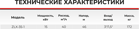 Насос самовсасывающий центробежный ZLX-35-1-7